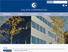 Tablet Screenshot of calistacorp.com